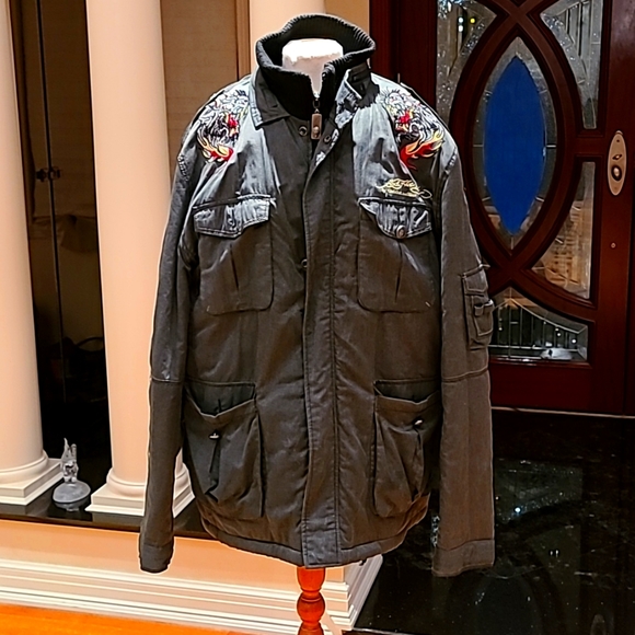 Ed Hardy Other - Ed hardy signature men's Jacket XXL